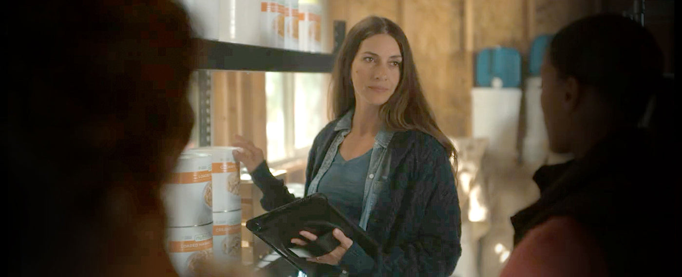 Empty store shelves - get food storage