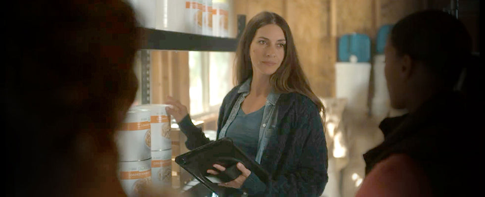 Empty store shelves - get food storage