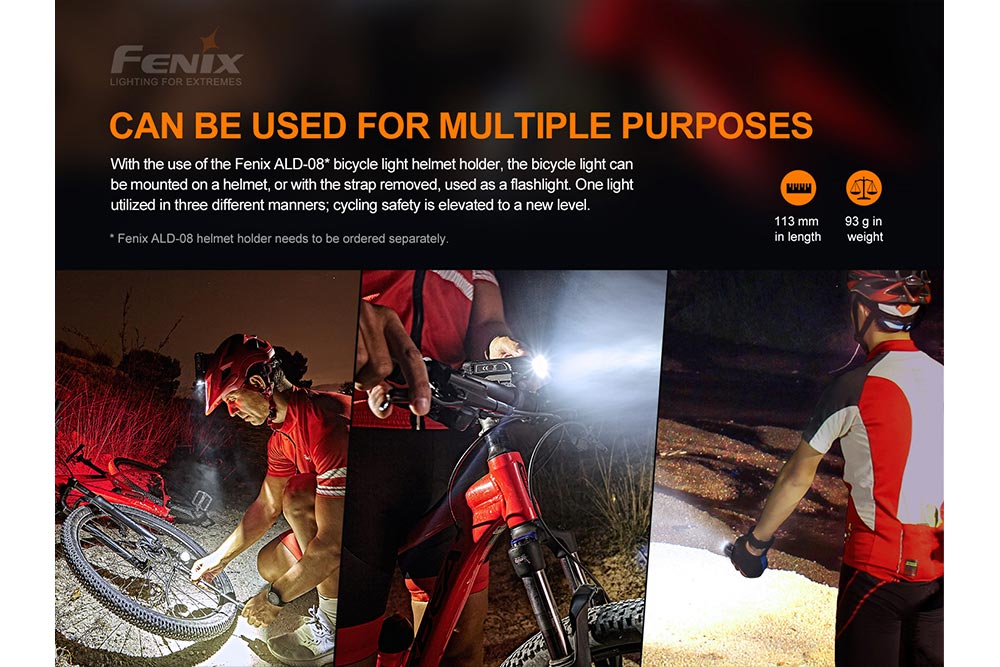 Fenix BC26R LED Bike Light + FREE BC05R V2 Tail Light Bundle -- OPEN BOX