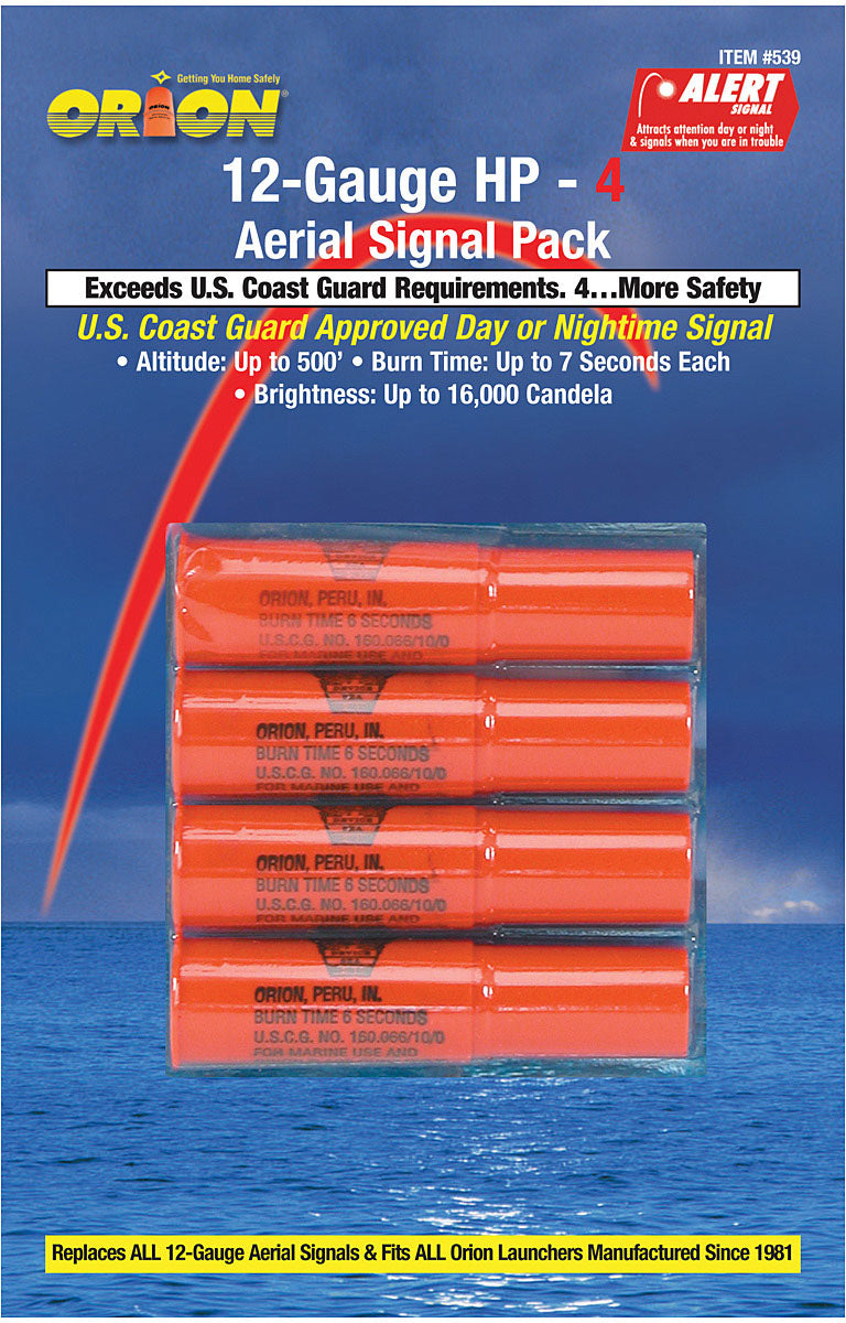 High Performance Red Aerial Flare 4 Pk Refill