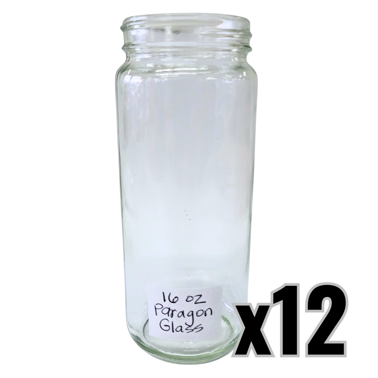 16 oz (12 fl oz) Glass Paragon Jars