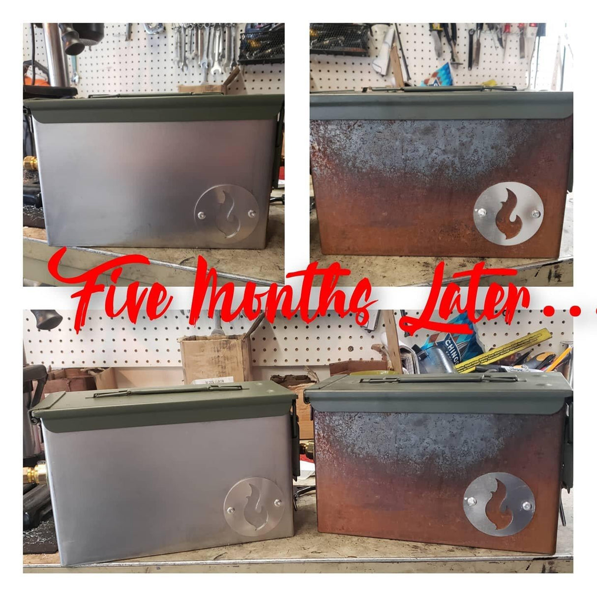 Naked LavaBox Combo: Color-changing fire pit with Over/Under and Bugout Bag