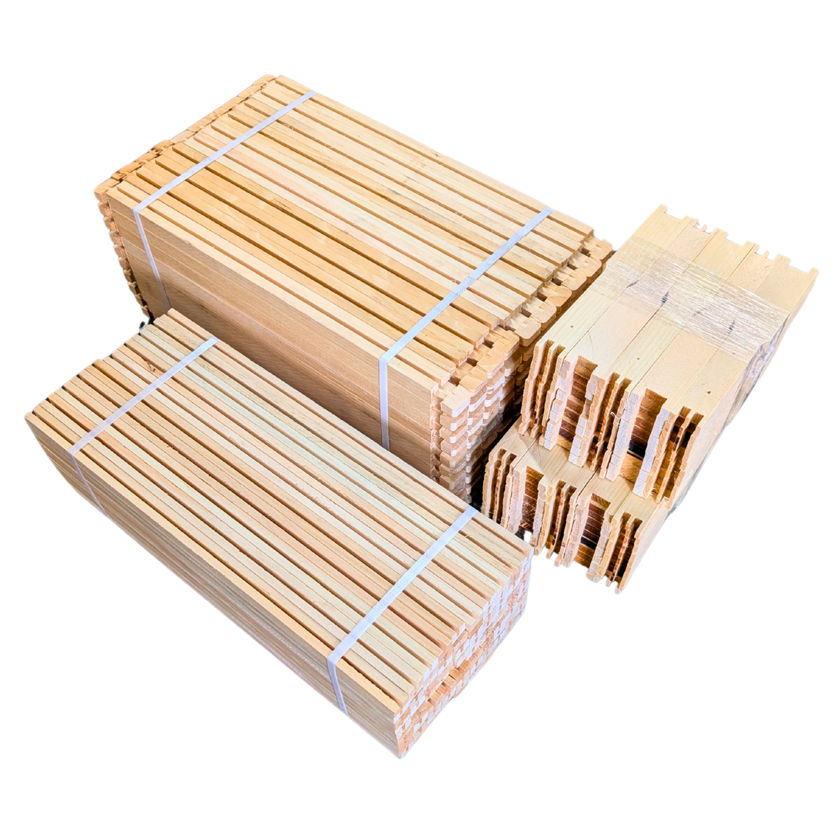 Deep 9 1/8-Inch Langsroth Frame, Unassembled, Grooved Top / Grooved Bottom