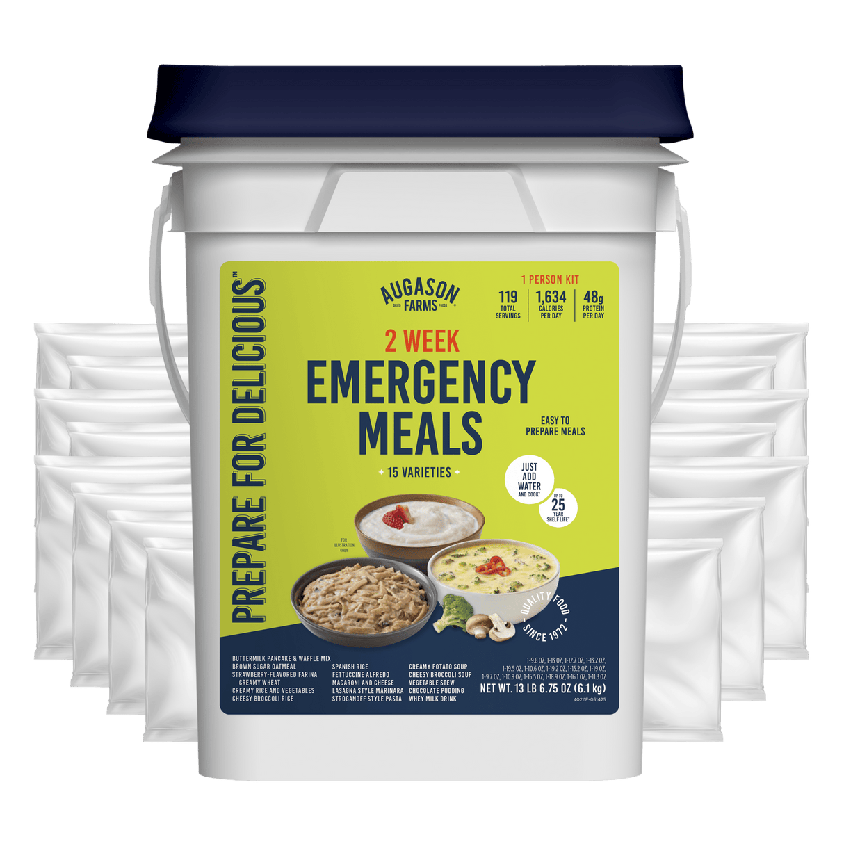 2-Week 1-Person Emergency Food Supply Kit, 119 Servings