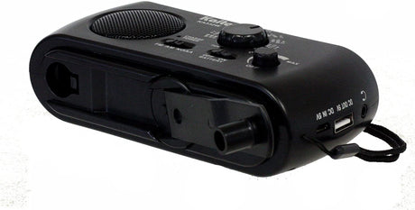 Kaito KA332W Portable Hand Crank Solar AM/FM NOAA Weather Radio Black