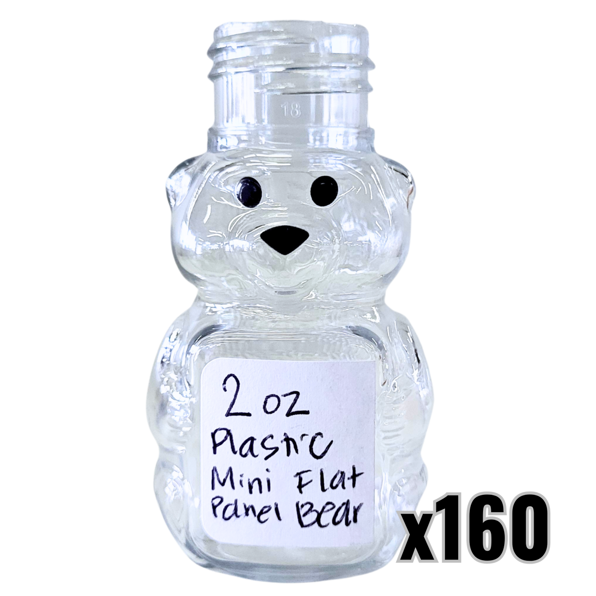 2 oz Plastic Mini Flat Panel Honey Bears