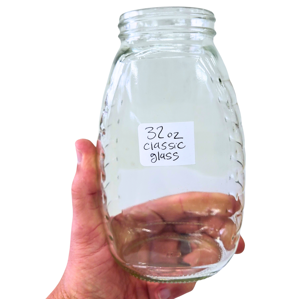 32 oz Glass Classic Honey Jars