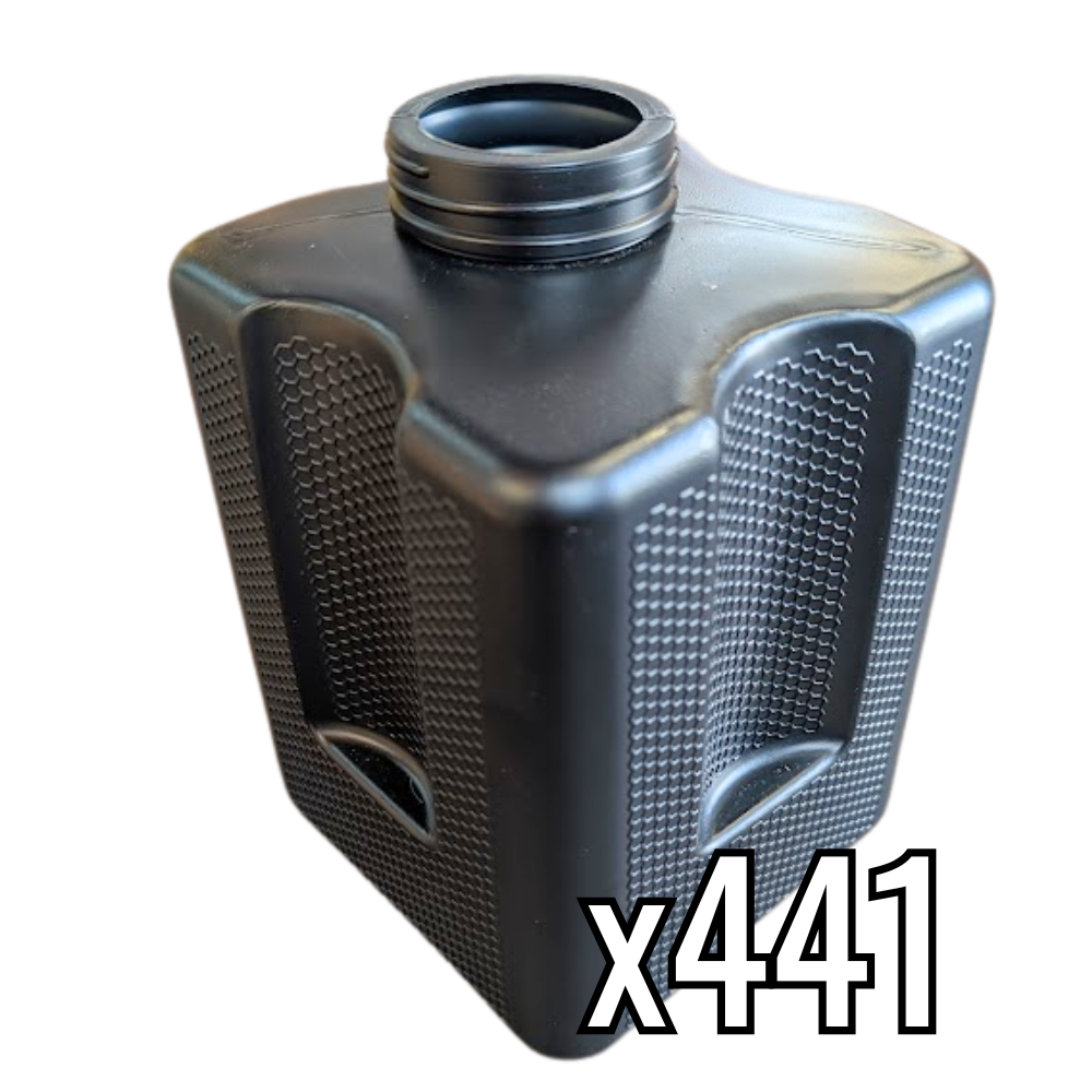 Black Plastic 1 Gallon Feeder Jar