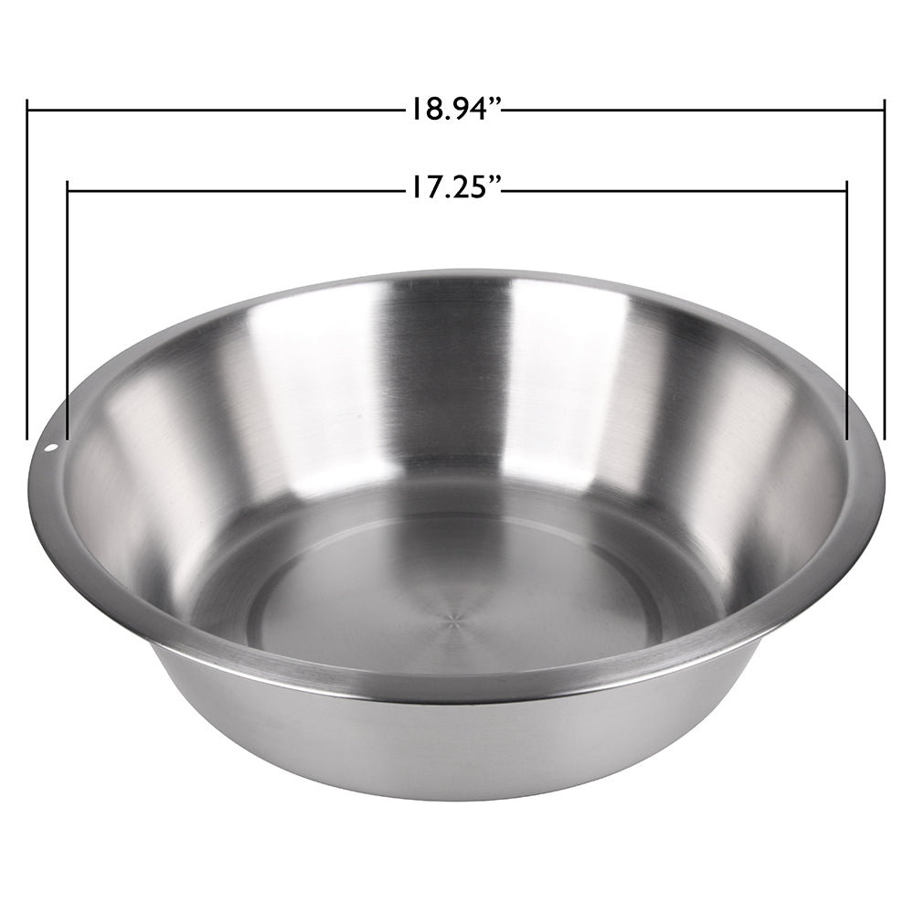15 Qt Stainless Steel Flat Bottom Pan