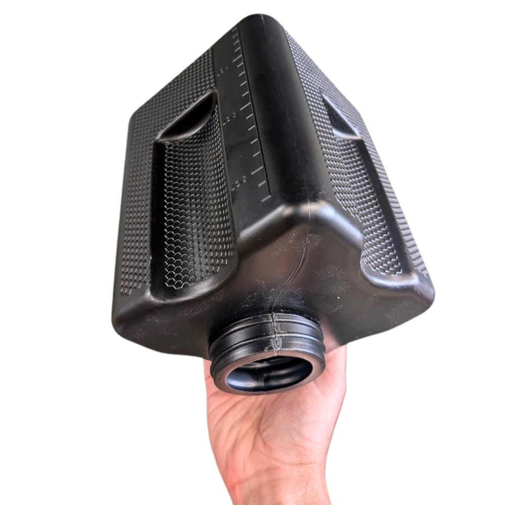 Black Plastic 1 Gallon Feeder Jar