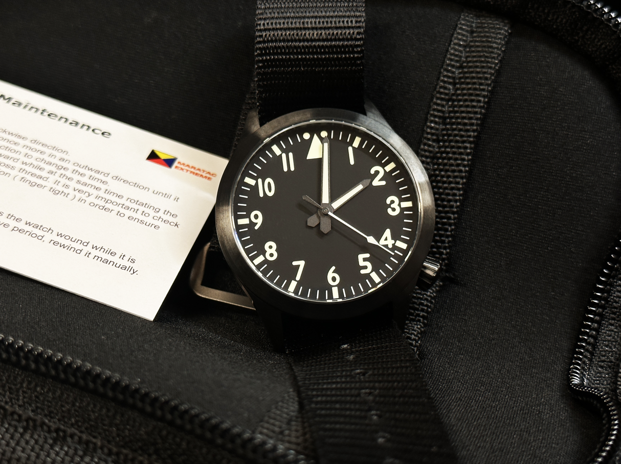 DLC Stainless Steel Pilot Automatic Watch by Maratac®