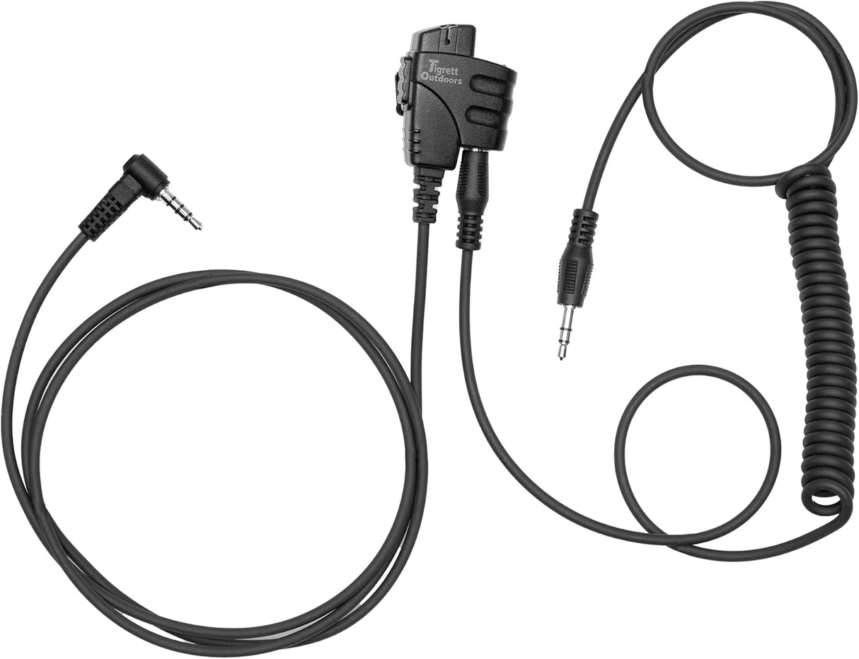 SMC cable (Shoot, Move, Communicate) Baofeng, Yaesu radios to Auxiliary Port for Electronic Earmuffs