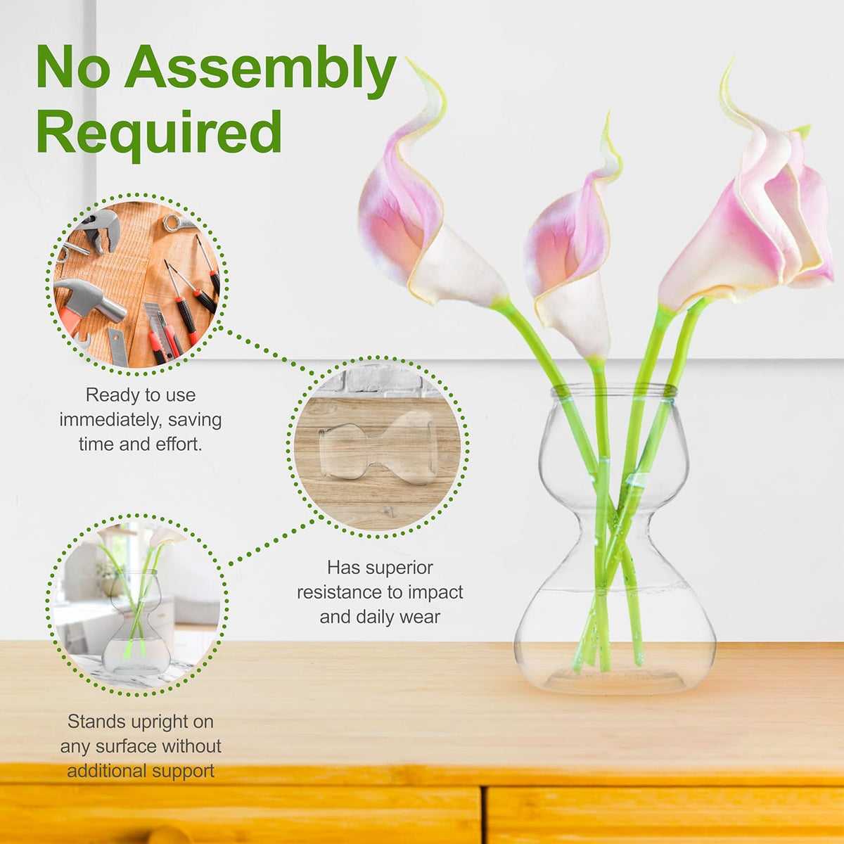 Clear Glass Bud Vases - Propagation Stations (Set of 4)