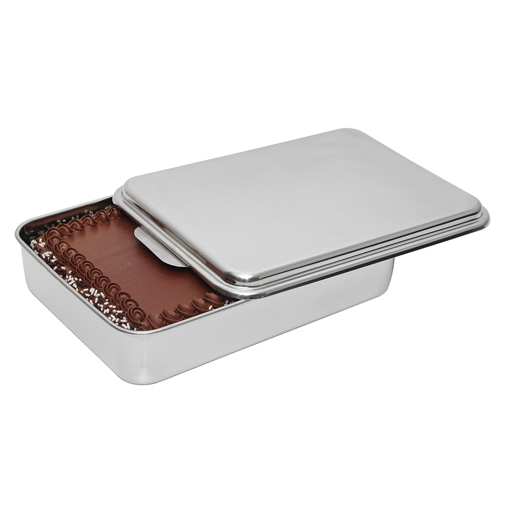 Stainless Steel Covered Cake Pan