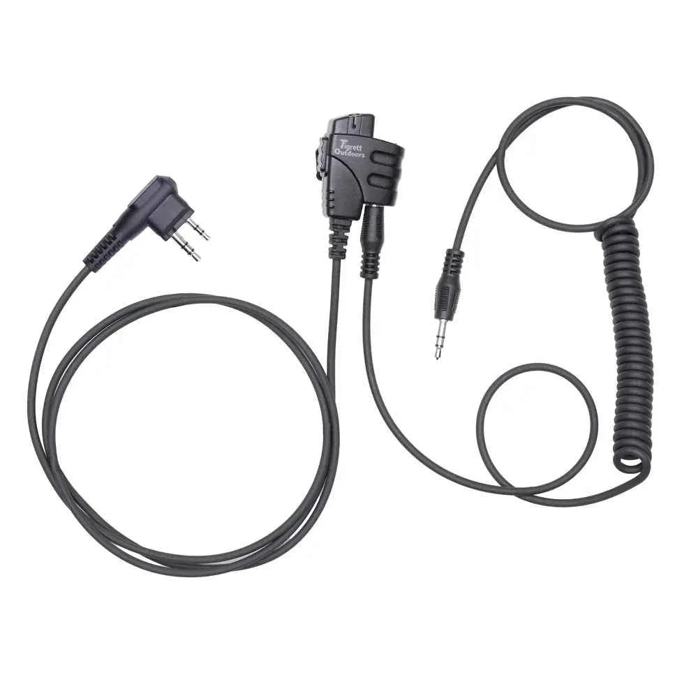 SMC cable (Shoot, Move, Communicate) Baofeng, Yaesu radios to Auxiliary Port for Electronic Earmuffs