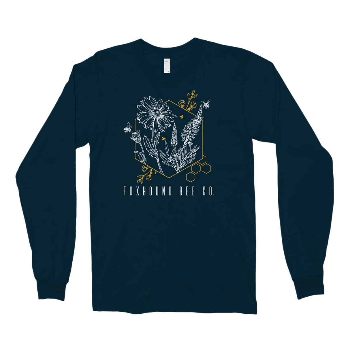 Abstract Flower Long Sleeve Tee Shirt