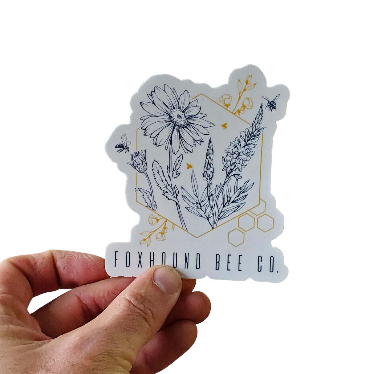 Abstract Flowers Vinyl Sticker