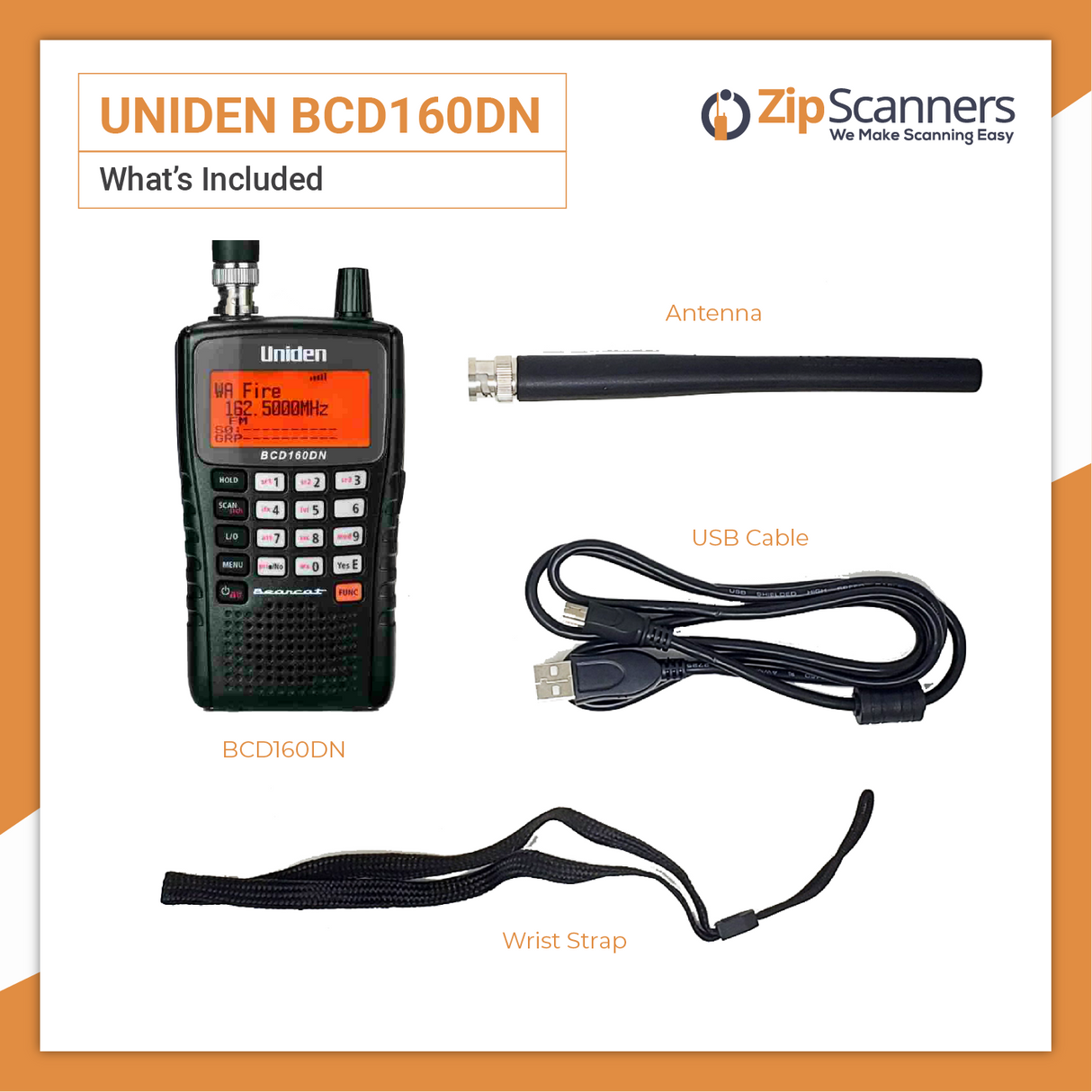 BCD160DN Uniden Police Scanner