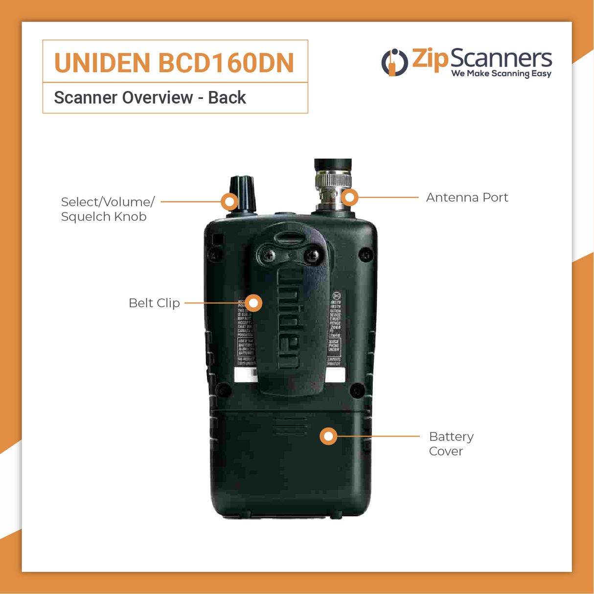 BCD160DN Uniden Police Scanner