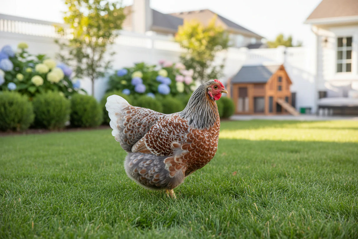 Blue Laced Red Wyandotte Chicks – Buy 6 + 4 Bonus Free (10 Females Total, Shipping Included)