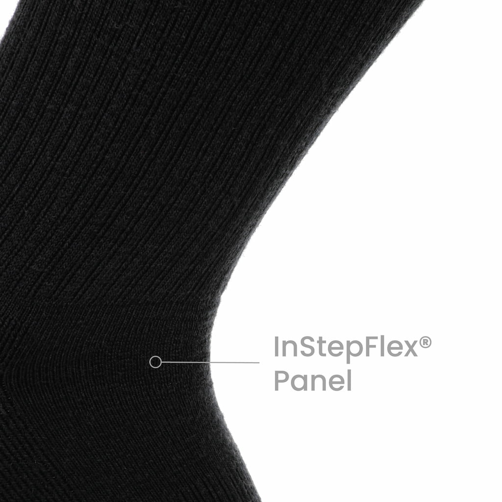 3 Pack Carbon - Casual Crew Midweight Merino Wool Sock