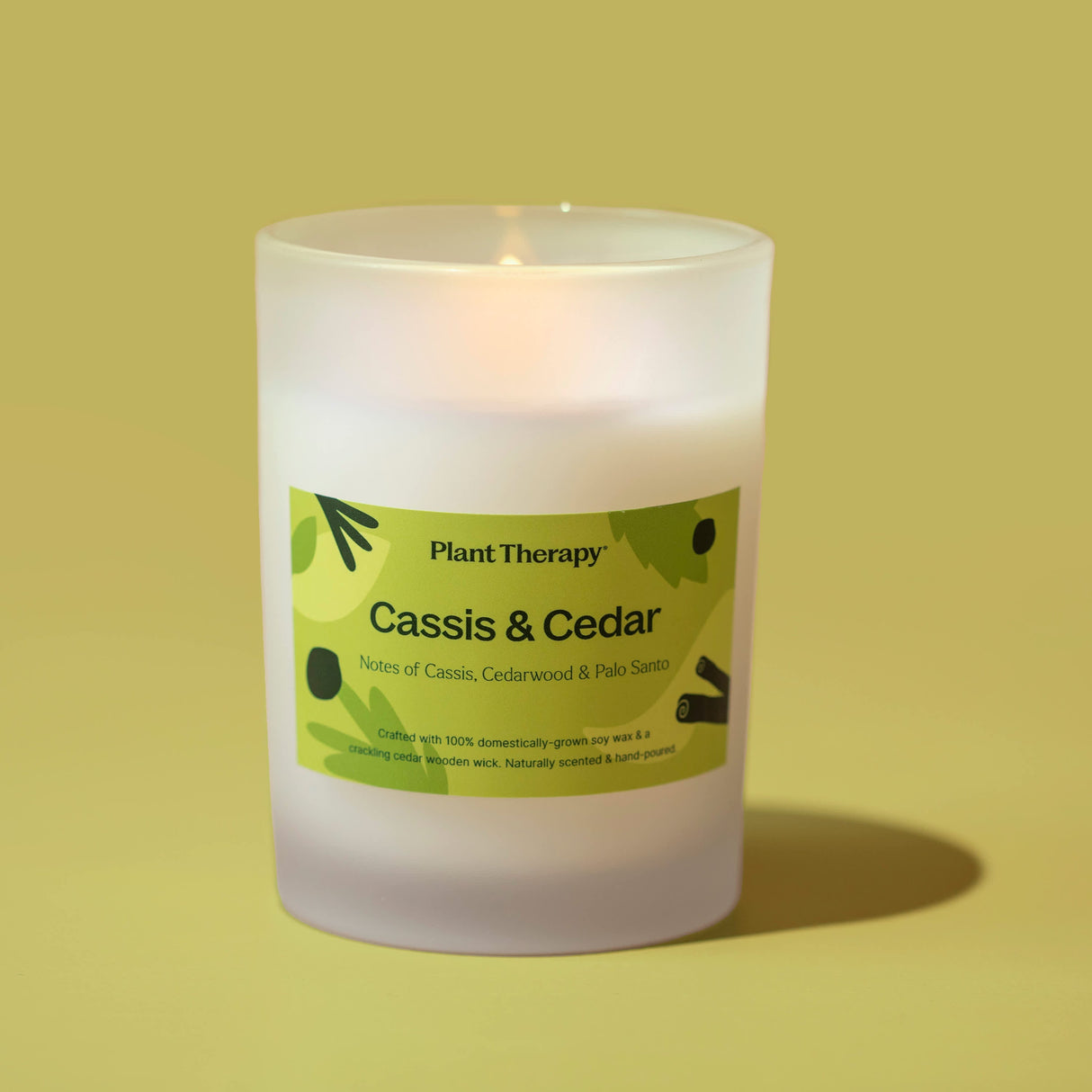 Cassis & Cedar Naturally Scented Candle