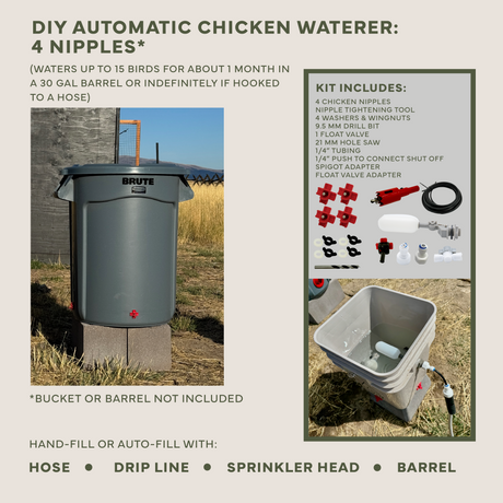 Easy Chicken Feeder and Automatic Chicken Waterer Kits β Chicken Chores Just Got 20X Easier
