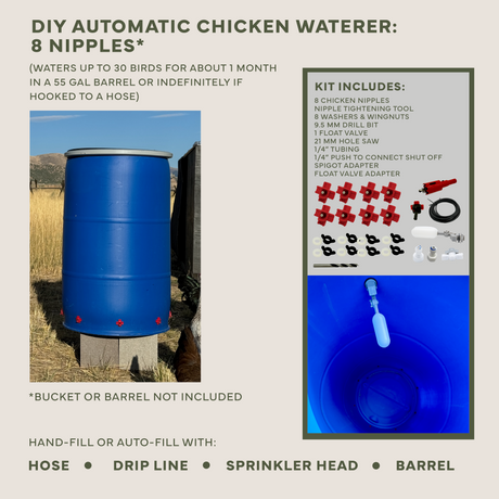 Easy Chicken Feeder and Automatic Chicken Waterer Kits β Chicken Chores Just Got 20X Easier