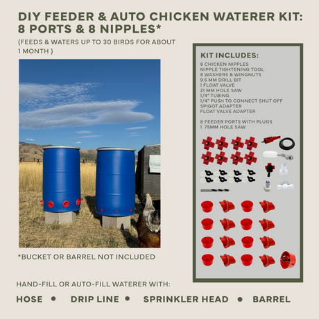 Easy Chicken Feeder and Automatic Chicken Waterer Kits β Chicken Chores Just Got 20X Easier