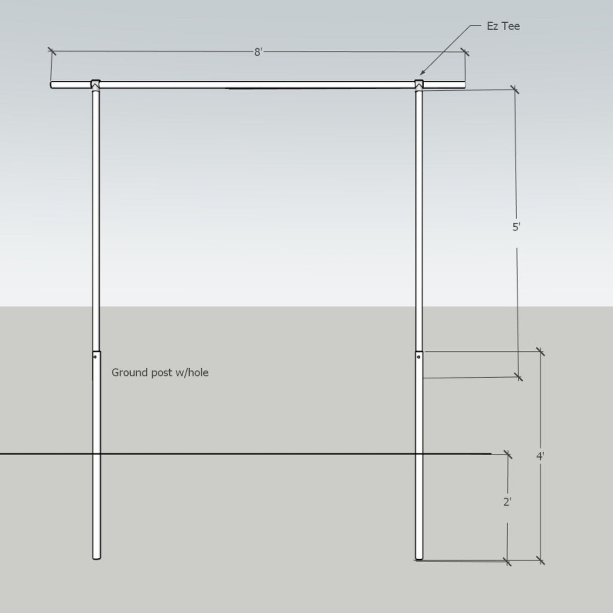 DIY Tomato Trellis | 1 3/8" Heavy Duty