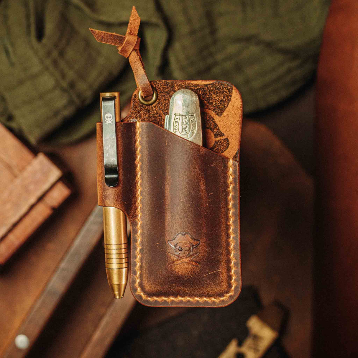 EDC Pocket Organizer - First Mate v3 | Leather Pocket Carrier