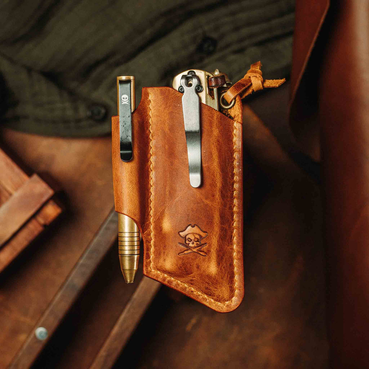 Knife Sheath - Sailor v3 | Leather EDC | Pocket Knife Holder