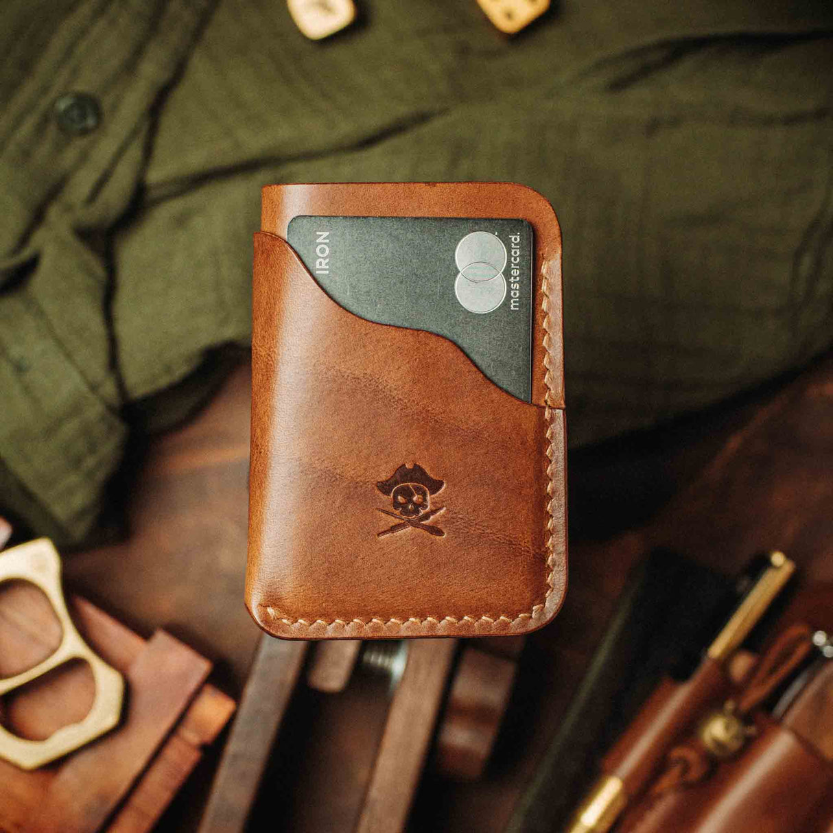 Pirate Goods Venturer v2 Slim Wallet – Minimalist Leather EDC Card Holder