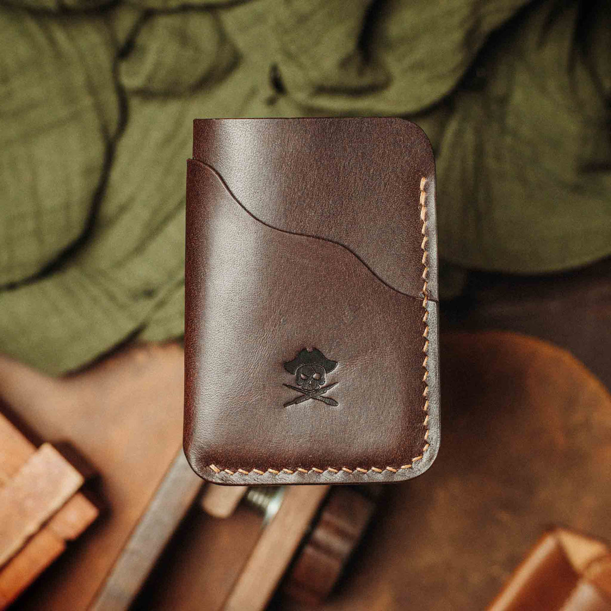 Pirate Goods Venturer v2 Slim Wallet – Minimalist Leather EDC Card Holder
