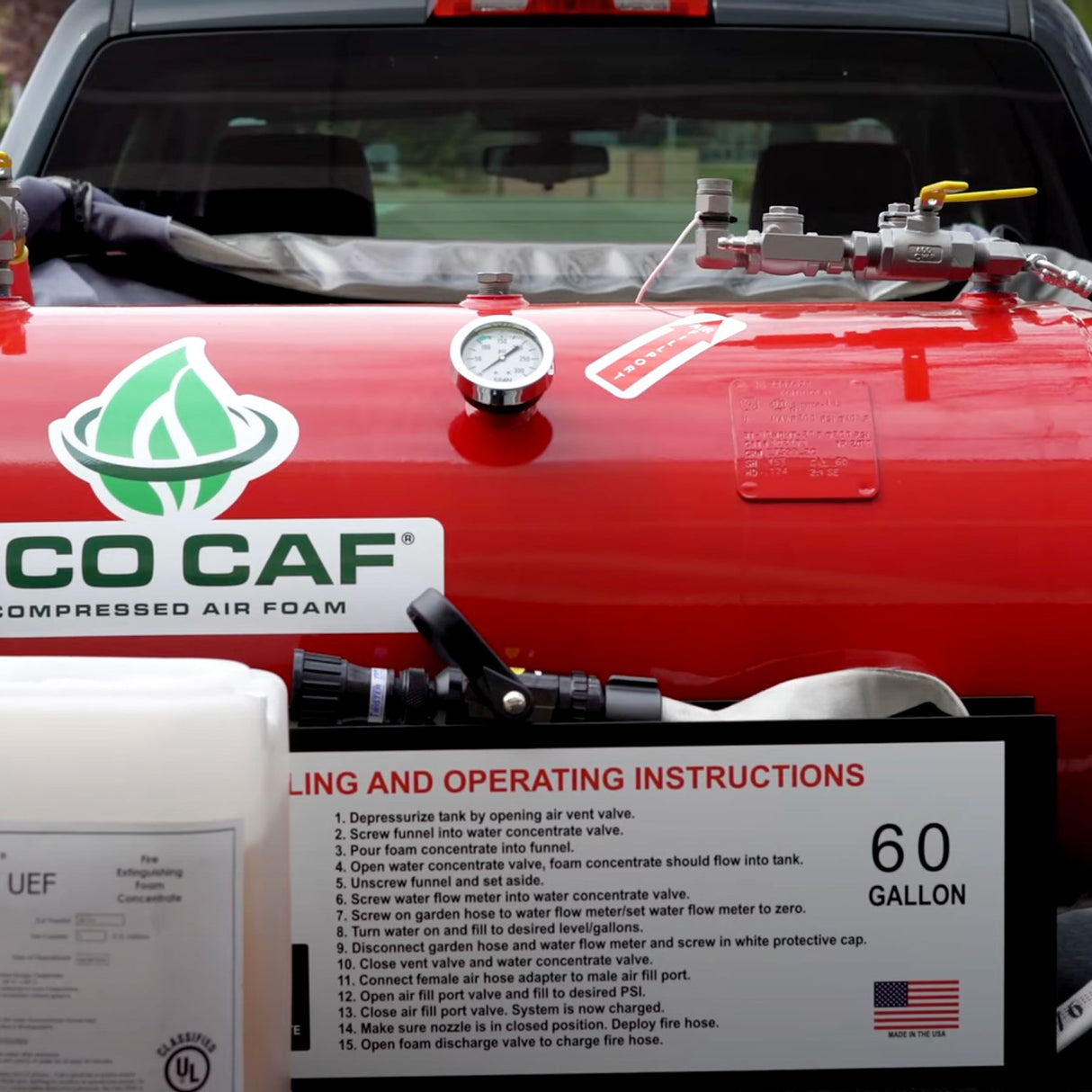 ECO CAF 60 Fire Suppression for UTVs and Trucks