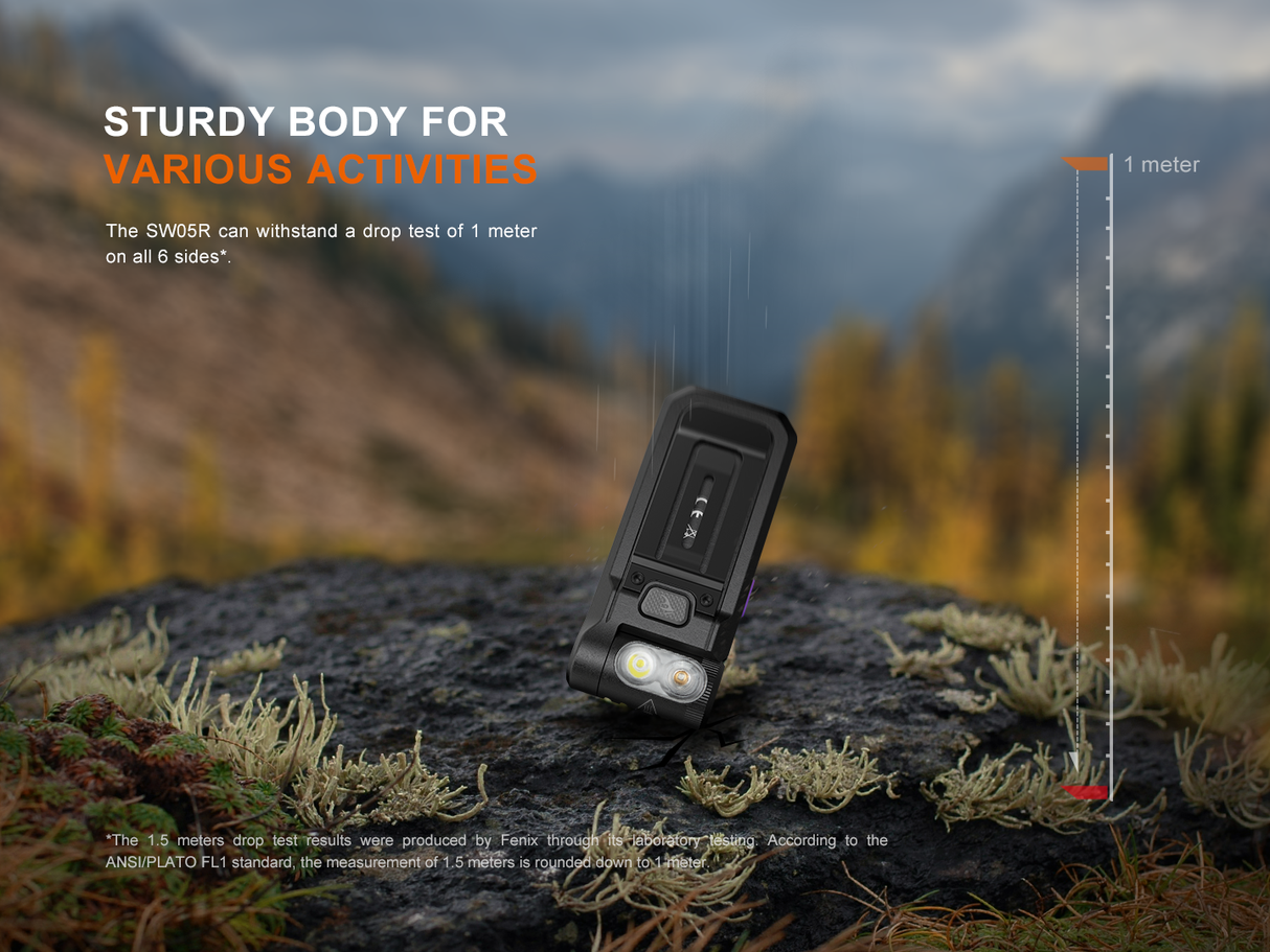 Fenix SW05R Multipurpose Clip-On Light with Red or UV Output