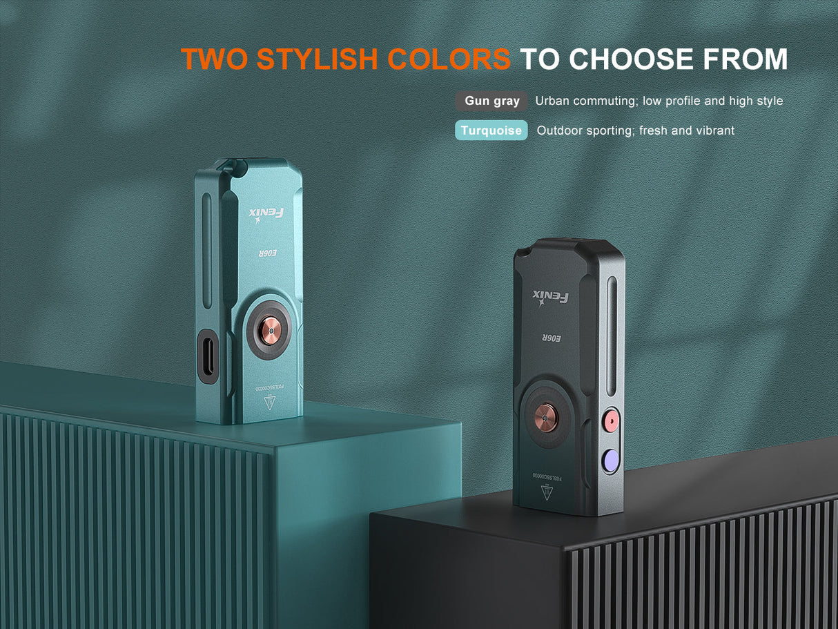 Fenix E06R Keychain Light with White, UV, and Red Laser Lights