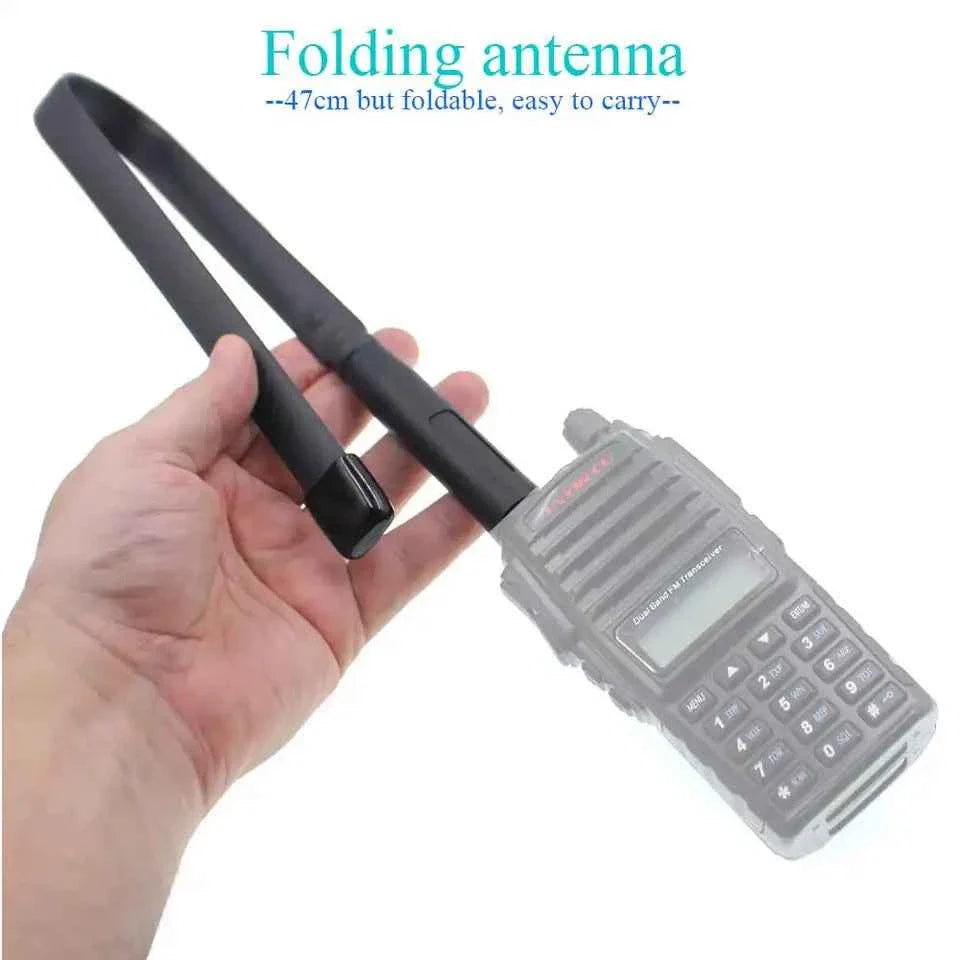 Dual Band Folding Tactical Antenna SMA Female for Baofeng Radios. *New Sizes*