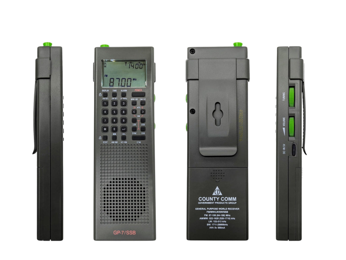 CountyComm GP-7 SSB ( GEN 5 - New For 2025 ) General Purpose Radio - Organic Gray! 🔥 New! 🔥
