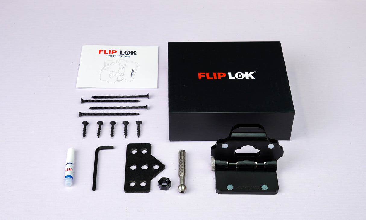 FlipLok Outward Door Lock for Home Security