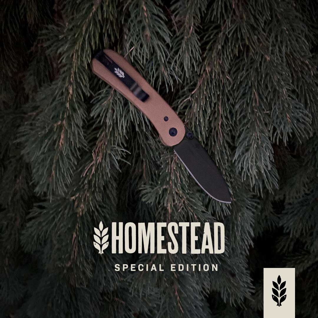 Homestead Special Edition Lander 1 Pocket Knife - Black D2 Steel