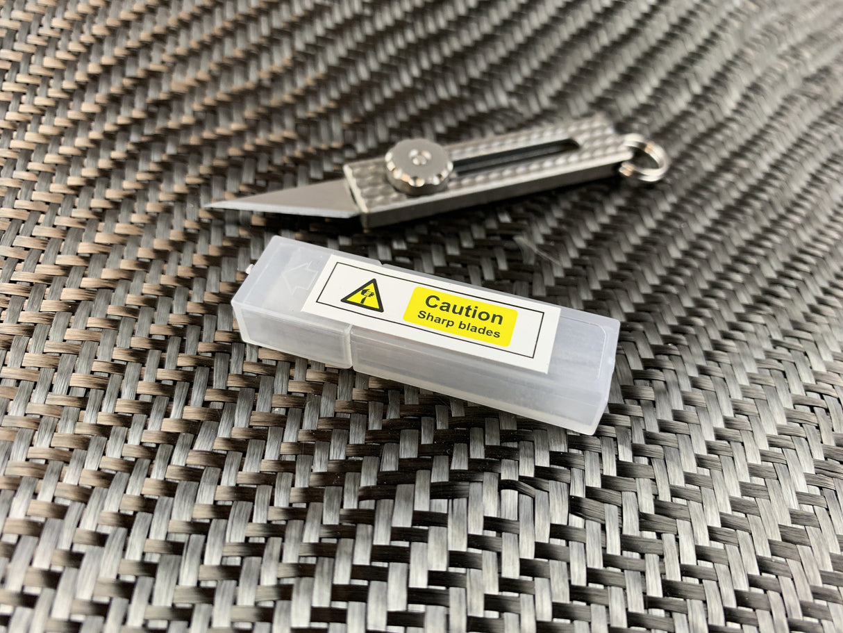 << 10X Spare Blades >> For Slide Lock Titanium Craft Knife