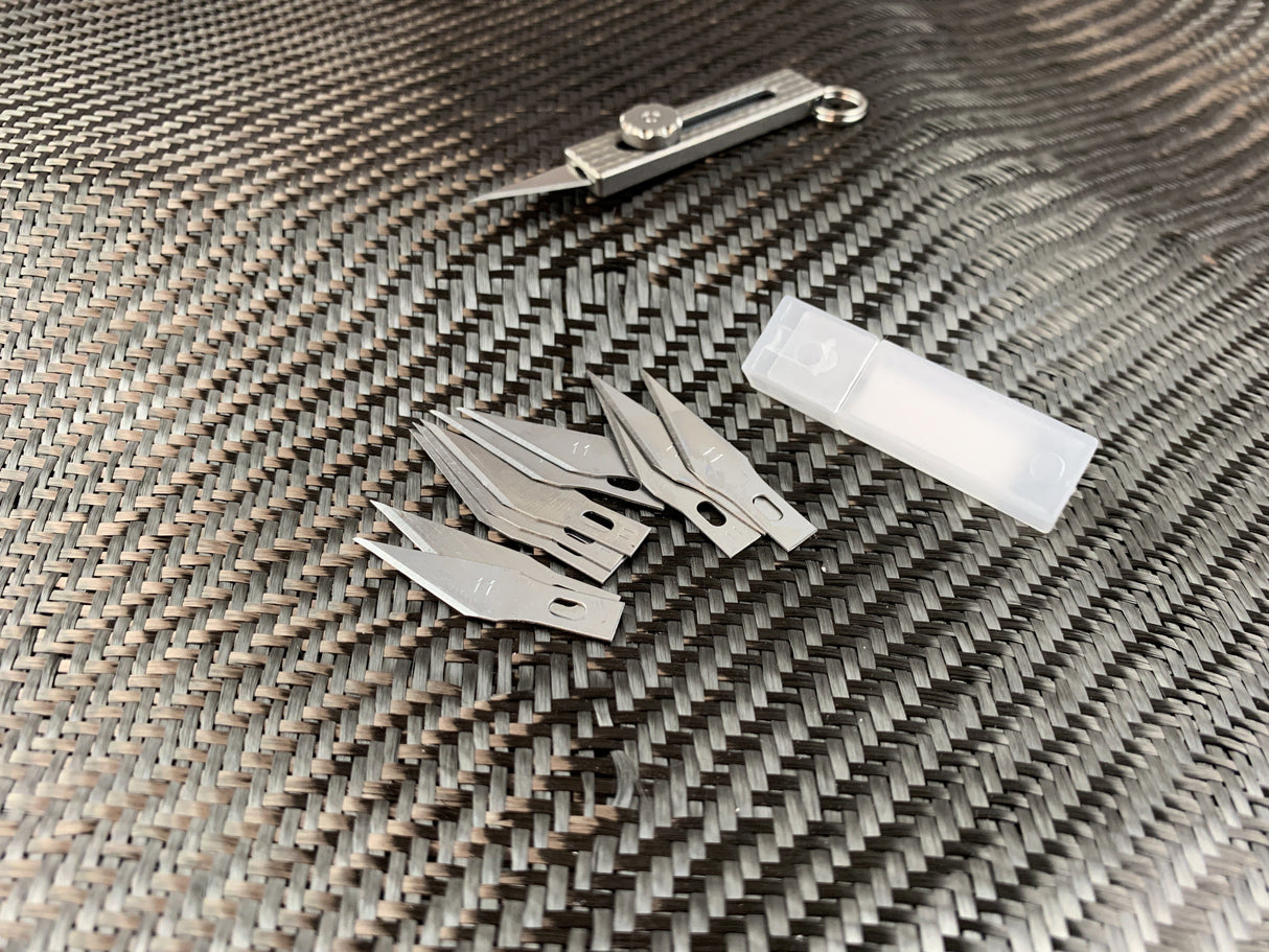 << 10X Spare Blades >> For Slide Lock Titanium Craft Knife