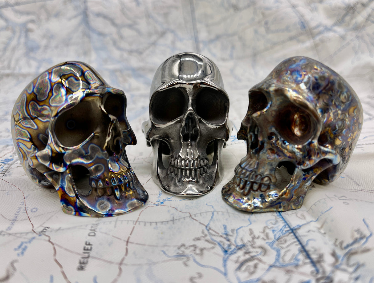 Custom Titanium Colossus Skull by Tony Fabrioli ( Limited Run! )