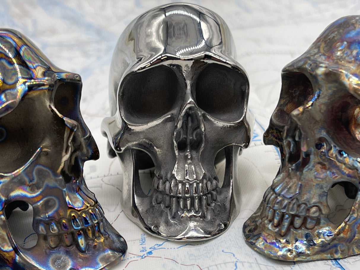 Custom Titanium Colossus Skull by Tony Fabrioli ( Limited Run! )