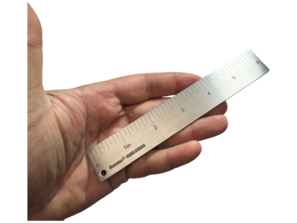 Beefy Titanium Precision 6" Inch / 15CM Ruler