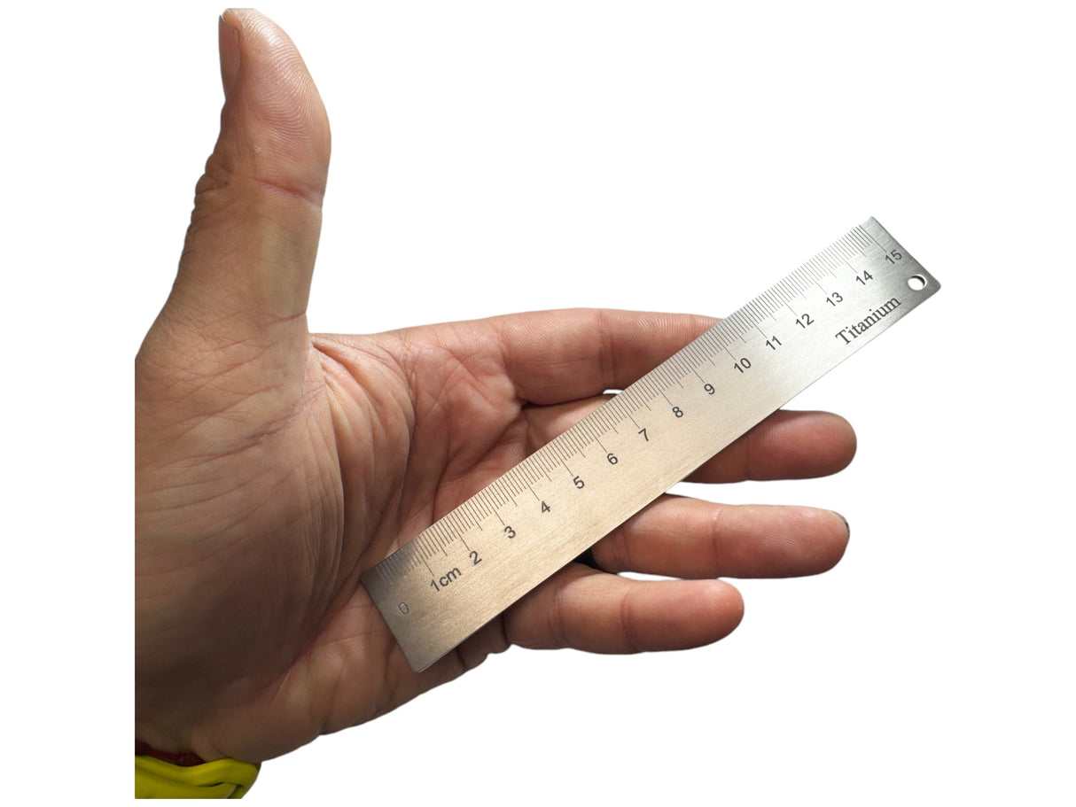 Beefy Titanium Precision 6" Inch / 15CM Ruler