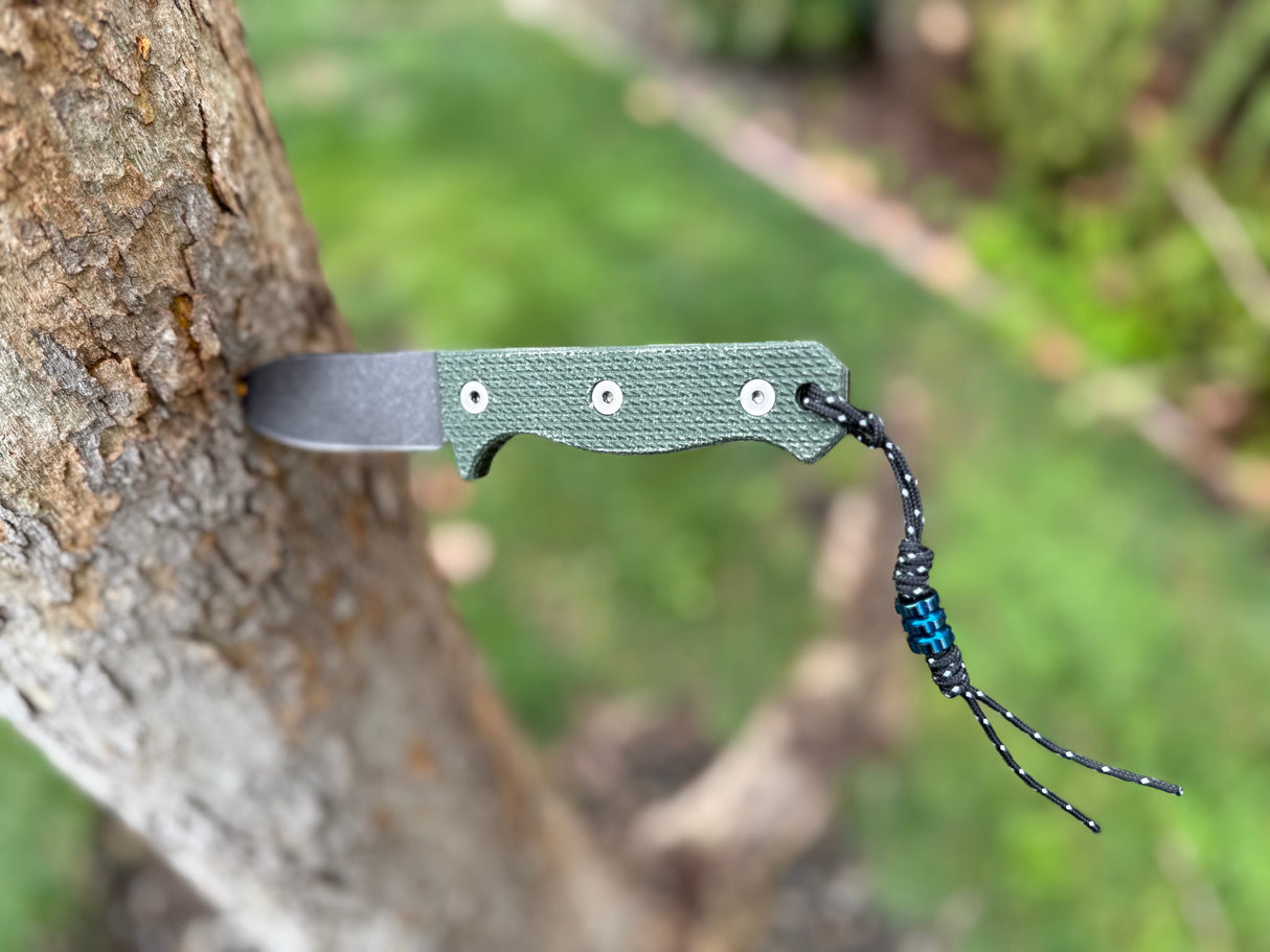 Compact R4A Slim - Ready 4 Action Knife / D2 Fixed Blade ( MICARTA Scales ) 🔥 New 🔥