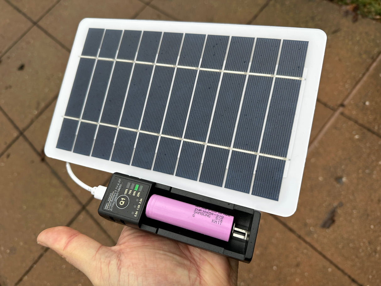 Auxiliary 5V USB Solar Panel Kit + Case