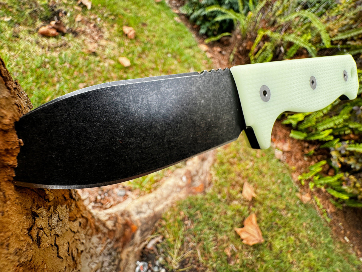 R4A - Ready 4 Action Knife / D2 Fixed Blade ( UGM GLOW Scales )